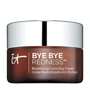it cosmetics bye bye redness, transforming neutral beige – neutralizing color-correcting cream – reduces redness – long-wearing coverage – with hydrolyzed collagen – 0.37 fl oz