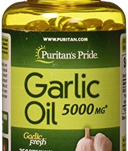 Puritans Pride Garlic Oil, 5000 Mg, 250 Count