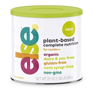 (4-Pack) Else Plant-Based Complete Nutrition Drink for Toddlers, 22 Oz., Dairy-Free, Soy-Free, Corn-Syrup Free, Gluten-Free, Non-GMO, Whole plants Ingredients, Vitamins and Minerals for 12 mo.+, Vegan, Organic