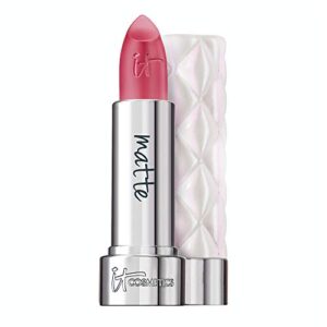 IT Cosmetics Pillow Lips Lipstick, Marvelous - Warm Pink with a Matte Finish - High-Pigment Color & Lip-Plumping Effect - With Collagen, Beeswax & Shea Butter - 0.13 oz