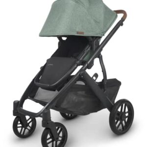 Vista V2 Stroller - Gwen (Green mélange/Carbon/Saddle Leather)