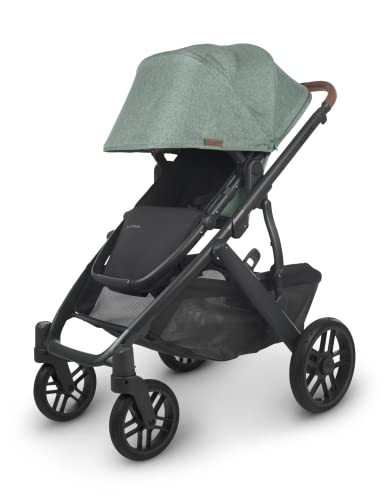 Vista V2 Stroller - Gwen (Green mélange/Carbon/Saddle Leather)