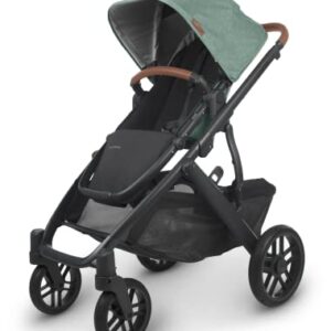 Vista V2 Stroller - Gwen (Green mélange/Carbon/Saddle Leather)