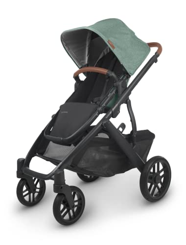 Vista V2 Stroller - Gwen (Green mélange/Carbon/Saddle Leather)