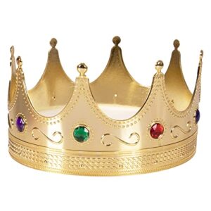 kangaroo regal king crown for men, women, and kids – mens crown for king costumes – birthday prince crown for boys – royal gold crown for costumes, birthday crown, cosplay accessories decorations