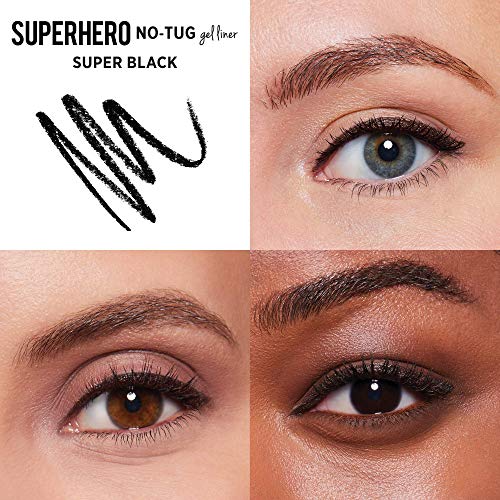 IT Cosmetics Superhero No-Tug Gel Eyeliner, Super Black - Intense Ultra-Black - Waterproof, Blendable Formula - Sharpenable Pencil - 0.042 oz