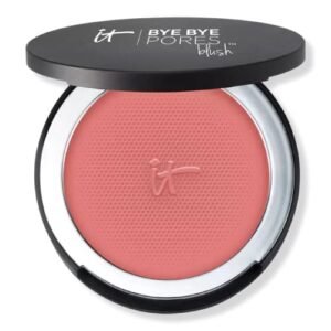 it cosmetics bye bye pores blush, naturally pretty – sheer, buildable color – diffuses the look of pores & imperfections – with silk, hydrolyzed collagen, peptides & antioxidants – 0.192 oz