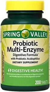 spring valley multi-enzyme probiotic 200 tablets + your vitamin guide