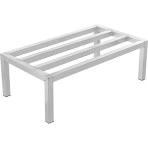 regal altair aluminum dunnage rack | storage in restaurant, kitchens and garages and more! (24″ long x 14″ wide | height: 8″ off the floor)