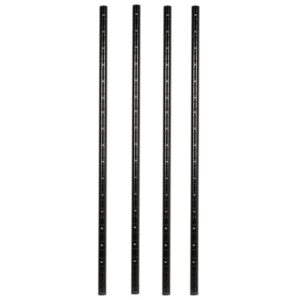 Regal Altair Set of 4 Wire Shelving Posts | Customize Poles Height: 8", 14", 27", 34", 54", 64", 74", 86", 96" and Material: Chrome, Black Epoxy, Green Epoxy, Stainless Steel