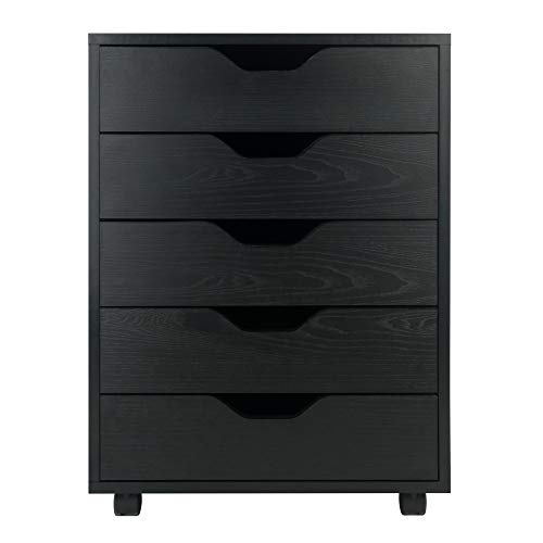 Winsome Halifax Storage/Organization, 5 drawer, Black