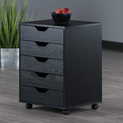 Winsome Halifax Storage/Organization, 5 drawer, Black