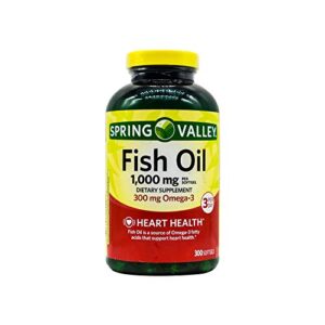 Spring Valley - Fish Oil 1000 mg, 300 Softgels