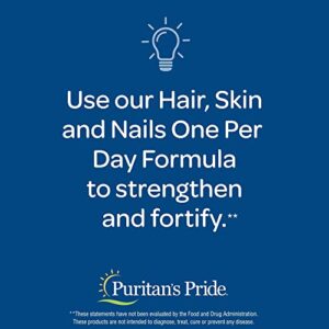 Puritan's Pride Hair Skin Nails One Per Day Formula60 Softgels, 60 Count (55554)