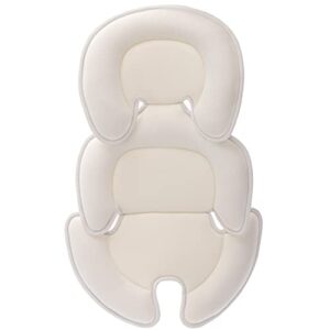 innokids head and body support pillow infant car seat insert for newborn to toddler stroller cushion for baby shower gifts (beige)