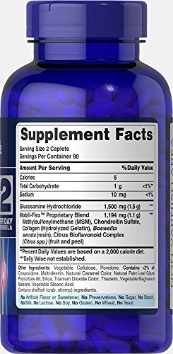 Puritan's Pride Glucosamine, Chondroitin & MSM-2 Per Day Formula