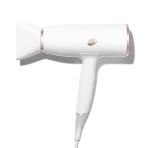 t3 aireluxe digital ionic professional blow hair dryer, fast drying, lightweight and ergonomic, volume boosting, frizz smoothing, multiple heat and speed combinations