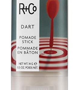 R+Co Dart Pomade Stick | Long Lasting Texture + Shapes, Tames Flyaways | Vegan + Cruelty-Free | 0.5 Fl Oz