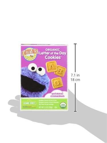 Earth's Best Sesame Street Letter of the Day Cookies - Oatmeal Cinnamon