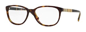 burberry be2172 3002 52m dark havana square eyeglasses for men for women+ bundle with designer iwear complimentary care kit