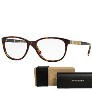BURBERRY BE2172 3002 52M Dark Havana Square Eyeglasses For Men For Women+ BUNDLE with Designer iWear Complimentary Care Kit