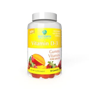 best earth naturals vitamin d gummies for adults – delicious, vegetarian, gluten free d-3 gummy vitamins for men & women