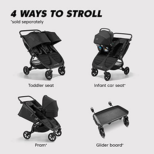 Baby Jogger City Mini GT2 All-Terrain Double Stroller, Jet , 40.7x29.25x42.25 Inch (Pack of 1)