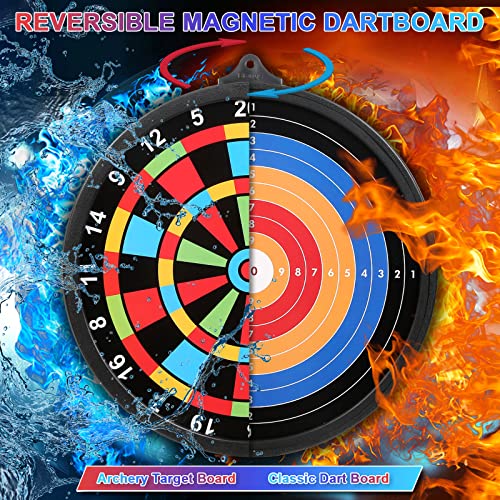 Magnetic Dart Board, Boys Indoor Outdoor Games, Sports Toys Teen Gifts for 6 7 8 9 10 11 12 13 14 Year Old Boy Kids