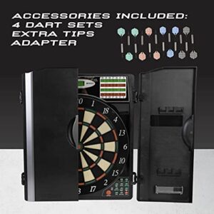 Arachnid Titanium 5400 Electronic Dartboard and Cabinet, Black