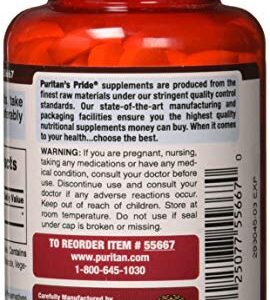 Puritans Pride Apple Cider Vinegar 600 mg Tablets, 200 Count (Packing May Vary)