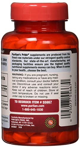 Puritans Pride Apple Cider Vinegar 600 mg Tablets, 200 Count (Packing May Vary)