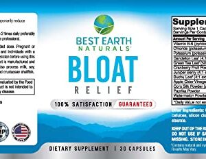 Bloat Relief - Water Supplement with Dandelion, Green Tea, Cranberry, Apple Cider Vinegar & More 30 Count