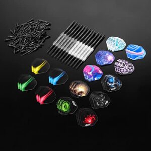 CyeeLife 16 Grams Soft tip Darts with 42 Flights and 100 Plastic Points