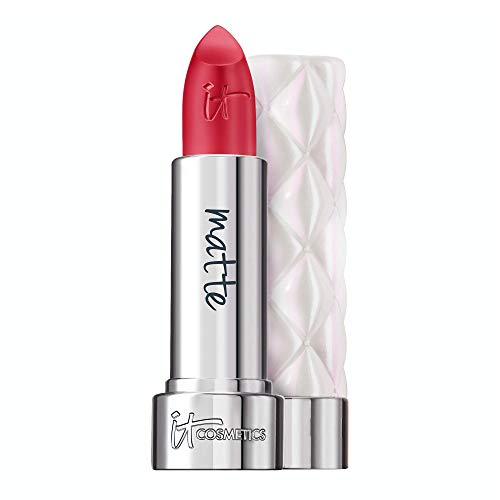 IT Cosmetics Pillow Lips Lipstick, Wishlist - Cool Rose with a Matte Finish - High-Pigment Color & Lip-Plumping Effect - With Collagen, Beeswax & Shea Butter - 0.13 oz