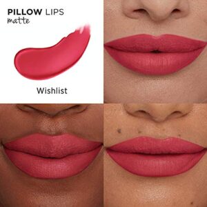 IT Cosmetics Pillow Lips Lipstick, Wishlist - Cool Rose with a Matte Finish - High-Pigment Color & Lip-Plumping Effect - With Collagen, Beeswax & Shea Butter - 0.13 oz