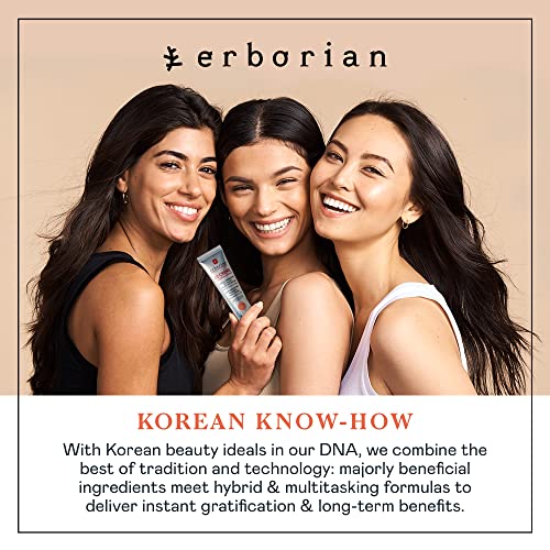 Erborian Color Correcting CC Cream with Centella Asiatica, Tan (Dore) - Light Multi-Purpose Facial Concealer with Illuminating Finish Soothes & Hydrates - SPF Korean Skincare Skin Perfector - 1.5 Oz