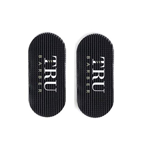 TRU BARBER HAIR GRIPPERS ® 3 COLORS BUNDLE PACK 6 PCS for Men and Women - Salon and Barber, Hair Clips for Styling, Hair holder Grips (Black/Red/Black)