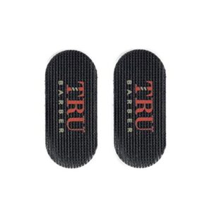 TRU BARBER HAIR GRIPPERS ® 3 COLORS BUNDLE PACK 6 PCS for Men and Women - Salon and Barber, Hair Clips for Styling, Hair holder Grips (Black/Red/Black)