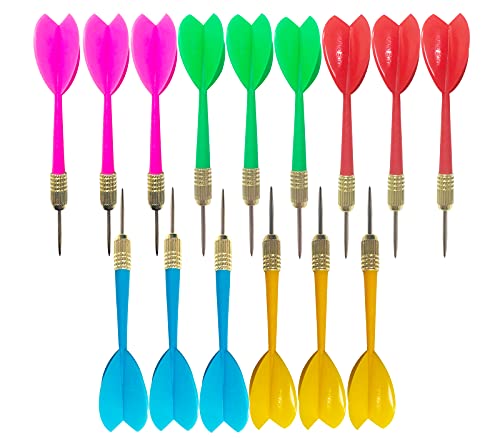 Interbusiness BBstep Steel Tip Dart Colorful Dart 15pcs 6g Assorted Color