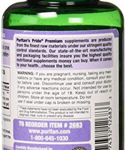 Puritans Pride Aloe Vera Extract 25mg (5000mg equivalent) Softgels, 200 Count (Packaging may vary)