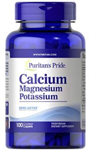 puritan’s pride calcium magnesium and potassium-100 caplets