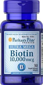 puritan’s pride ultra mega biotin 10000 mcg 50 count