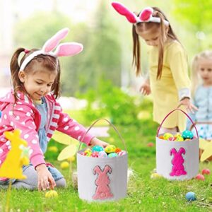 Easter Basket, Easter Basket for Kids,Applies to Easter Bucket for Easter Hunting and Egg Collection (Pink)