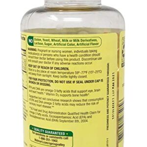 Spring Valley Omega 3 Fish Oil Maximum Care 2000mg Lemon 120 Softgels