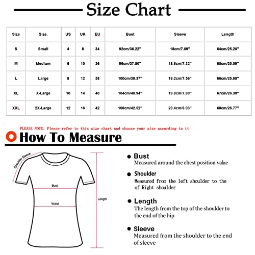 Women Cold Shoulder V-Neck Short Sleeve Loose Fit Summer Shirt Cute Graphic Print Blouse Slim FIt Easter Tops Pink