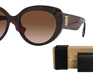 Rose BE4298 390513 54MM Top Havana on Bordeaux/Brown Gradient Cat Eye Sunglasses for Women + BUNDLE With Designer iWear Complimentary Eyewear Kit