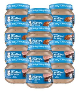 gerber 2nd foods: meats beef and gravy, 2.5-ounce 6 jars and chicken & chicken gravy, 2.5-ounce 6 jars (12 jars total)