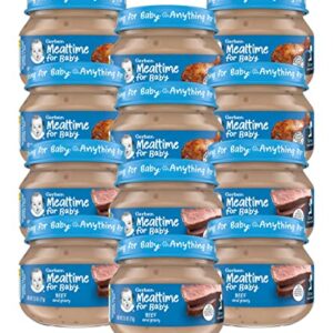 Gerber 2nd Foods: Meats Beef and Gravy, 2.5-Ounce 6 Jars and Chicken & Chicken Gravy, 2.5-Ounce 6 Jars (12 Jars Total)