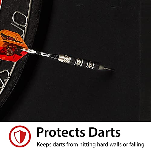 Viper by GLD Products Defender III Extended Length Dartboard Surround Wall Protector, Black, One Size
